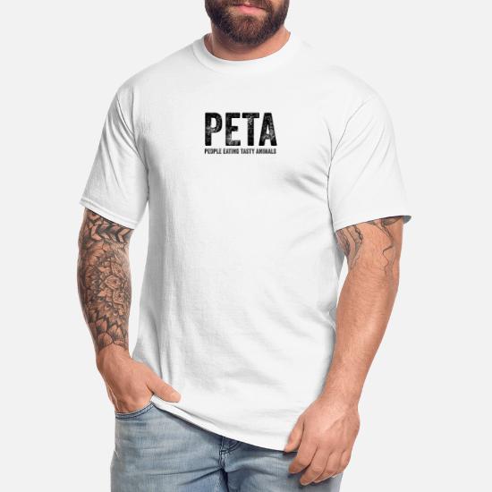 Peta People Eating Tasty Animals' Men's Tall T-Shirt | Spreadshirt