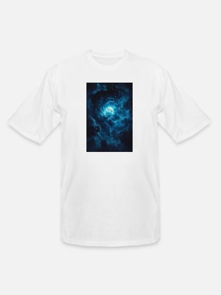 Blue Moonstorm Night Sky - Men's Tall T-Shirt - white