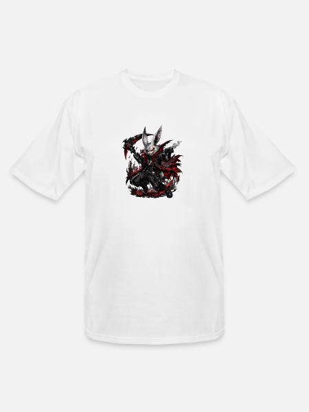 Nightshade Rabbit Gunslinger - Men's Tall T-Shirt - white