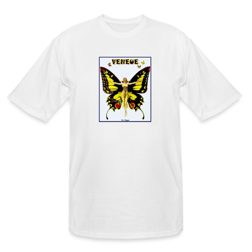 Veneue Vintage Butterfly Beautiful Flapper Print - Men's Tall T-Shirt
