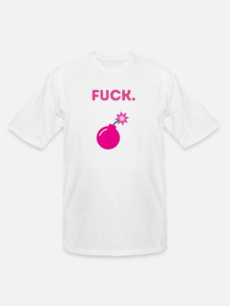 hot pink bomba - Men's Tall T-Shirt - white