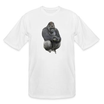 Duo of Apes: Chimpy and Gorilla - Men's Tall T-Shirt - white - Front - Brady (186cm)