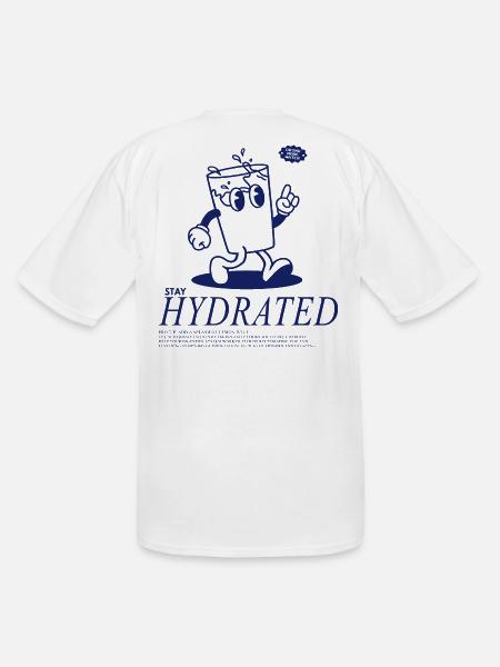 Stay Hydrated - Drink Your Water - Men's Tall T-Shirt - white