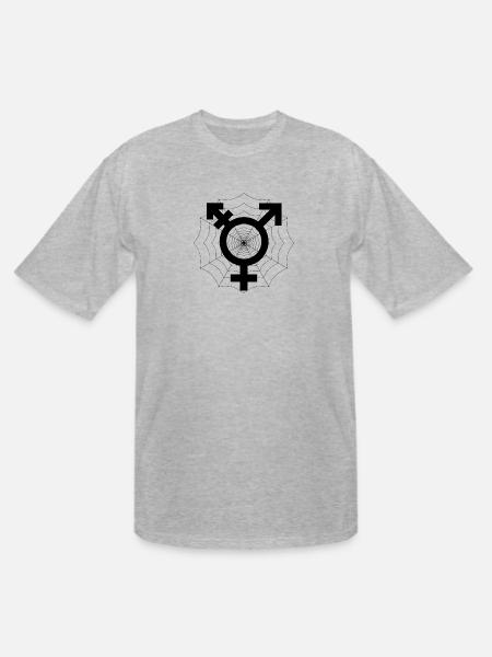 Trans support - Men's Tall T-Shirt - heather gray