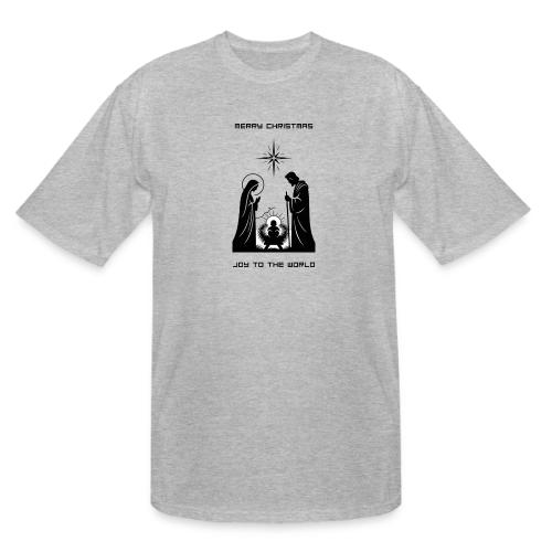 Joy to the World T-Shirt | Minimalist Nativity - Men's Tall T-Shirt