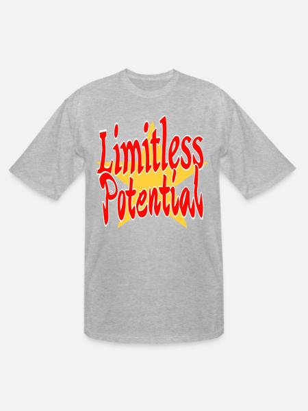 Limitless Potential - Men's Tall T-Shirt - heather gray