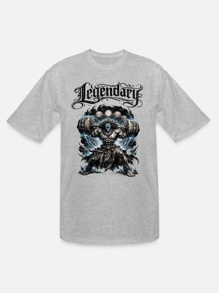 Legendary Thunderbruiser Titan  - Men's Tall T-Shirt - heather gray