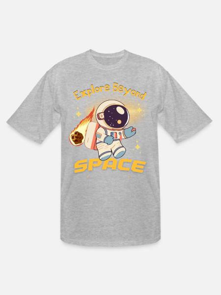 Explore the Space - Men's Tall T-Shirt - heather gray