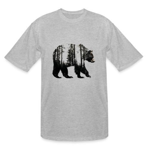 Evergreen Bear Silhouette - Men's Tall T-Shirt