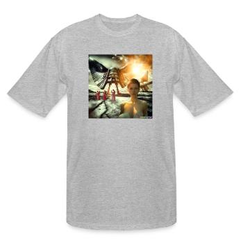fallen angels of the apocalypse - Men's Tall T-Shirt - heather gray - Front