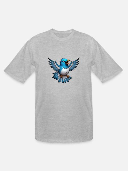 Twitter - Men's Tall T-Shirt - heather gray