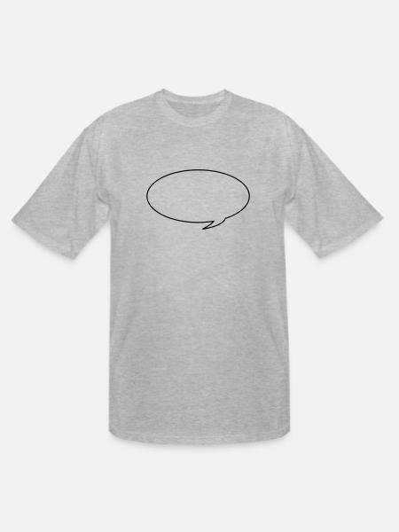 Speech bubble - Men's Tall T-Shirt - heather gray