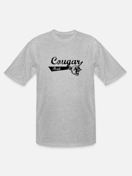 cougar bait - Men's Tall T-Shirt - heather gray