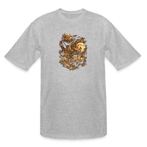 Pit Bull Howling Moon Fantasy Forest Tee - Men's Tall T-Shirt