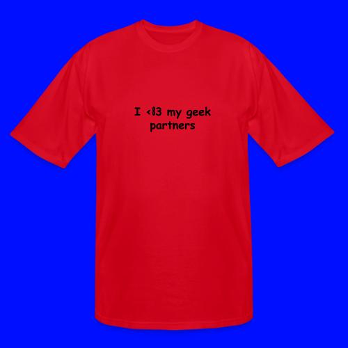I <83 My Geek Partners (black) - Men's Tall T-Shirt