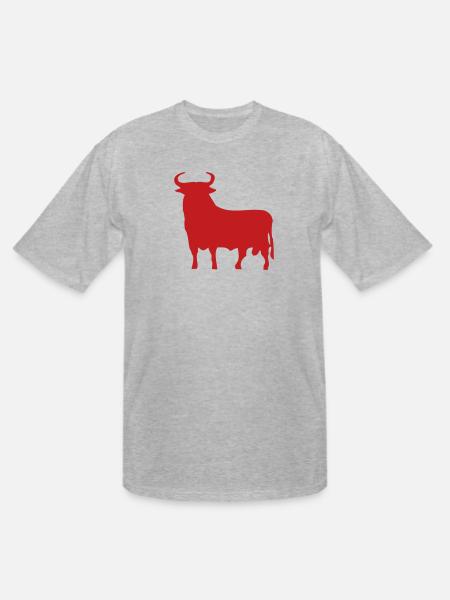 Spanish Bull - Men's Tall T-Shirt - heather gray