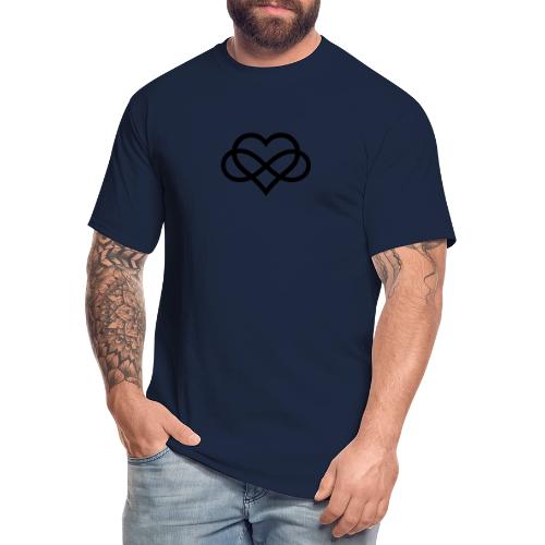 Infinity Heart (black) - Men's Tall T-Shirt