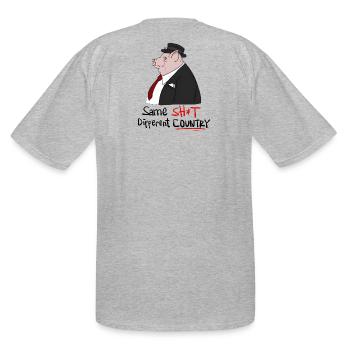 Same Shit Different Country - Men's Tall T-Shirt - heather gray - Back