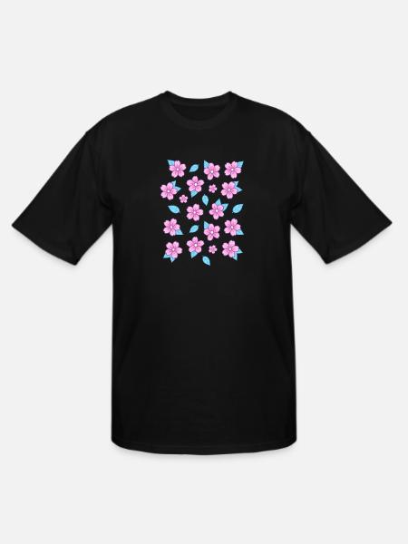 Sakura Nikury - Men's Tall T-Shirt - black
