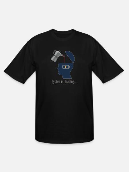 System is loading - Men's Tall T-Shirt - black