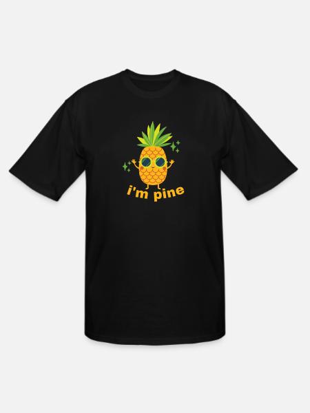 I'M PINE - Men's Tall T-Shirt - black