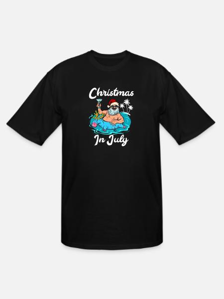 Christmas In July - Men's Tall T-Shirt - black