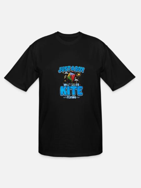 Kite Flying - Men's Tall T-Shirt - black