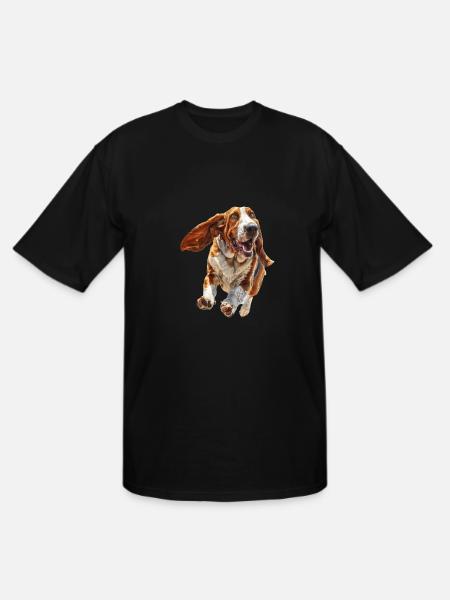 Basset Hound - Men's Tall T-Shirt - black