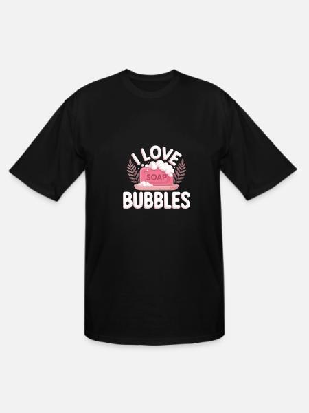 Bubbles - Men's Tall T-Shirt - black
