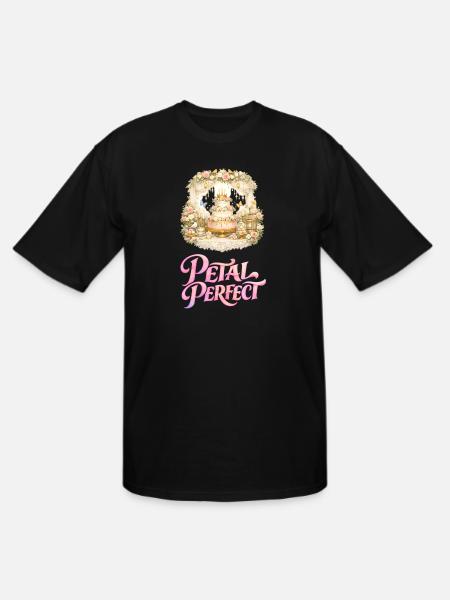 Petal Perfect Cake Scene - Men's Tall T-Shirt - black