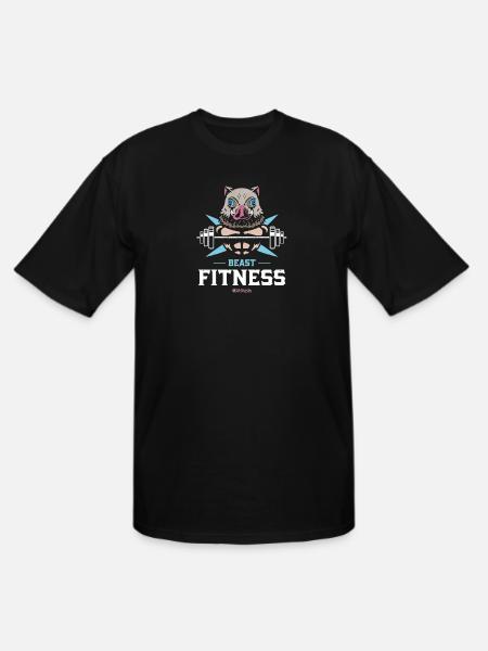 Crunch Time Fitted - Men's Tall T-Shirt - black