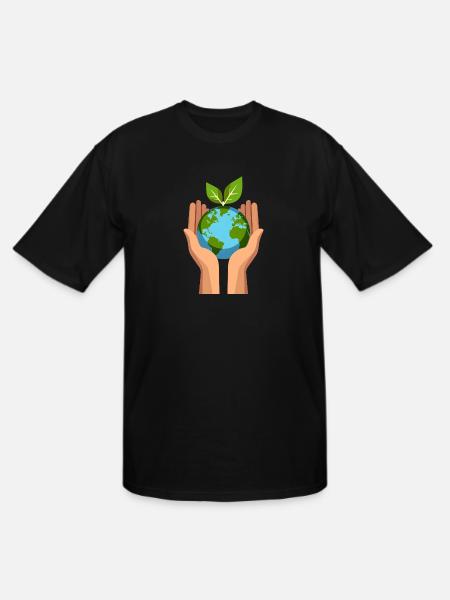 Eco Hands - Men's Tall T-Shirt - black