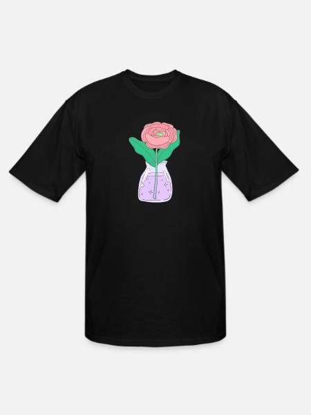 Rose With A Surprise - Men's Tall T-Shirt - black