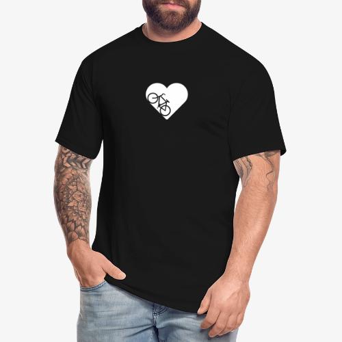 Bike in heart - Men's Tall T-Shirt
