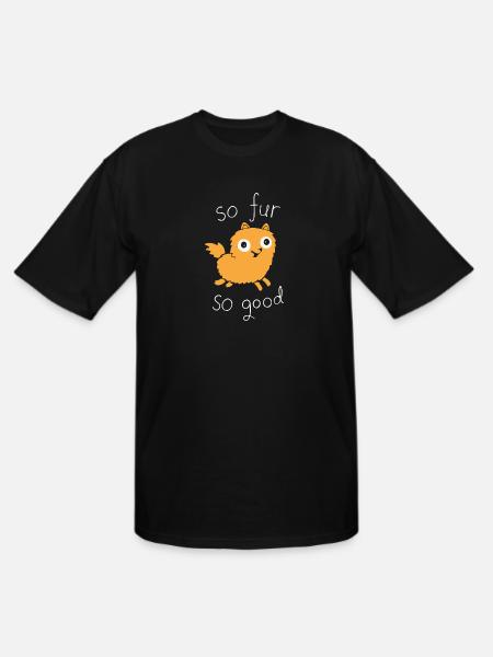 So Fur So Good - Men's Tall T-Shirt - black