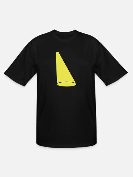 design spotlight light cone - Men's Tall T-Shirt - black