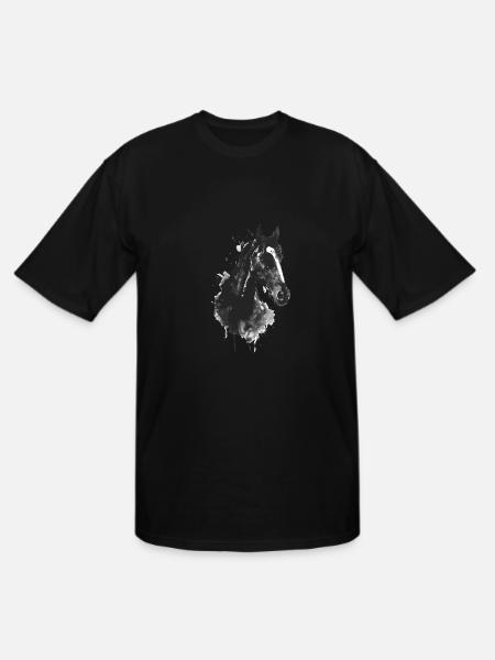Horse - Men's Tall T-Shirt - black