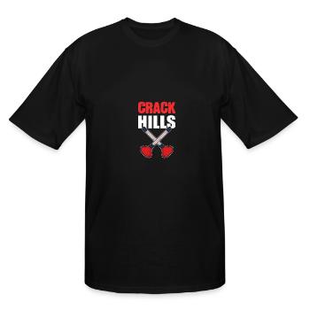 Crack Hills Pipe Fitter Gift - Men's Tall T-Shirt - black - Front - Brady (186cm)