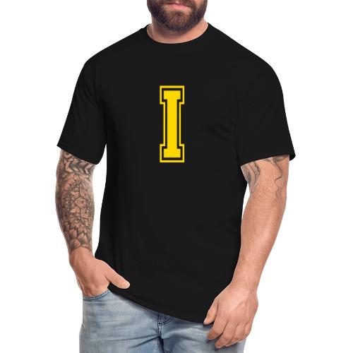 Letter I – Capital Athletic Alphabet Monogram - Men's Tall T-Shirt