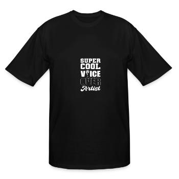 Cool Voiceover Artist Dubbing Artist Gift - Men's Tall T-Shirt - black - Front - Brady (186cm)