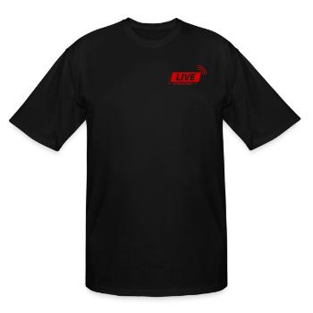 Be Live - Men's Tall T-Shirt - black - Front - Brady (186cm)