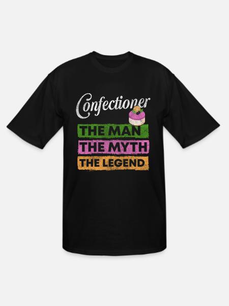 Confectioner Baker Sweets - Men's Tall T-Shirt - black