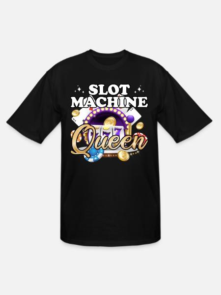 Slot Machine Queen - Men's Tall T-Shirt - black