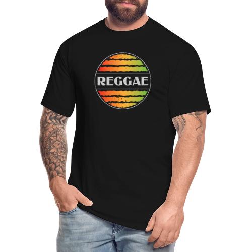 Reggae celebration vibrant rasta music design - Men's Tall T-Shirt