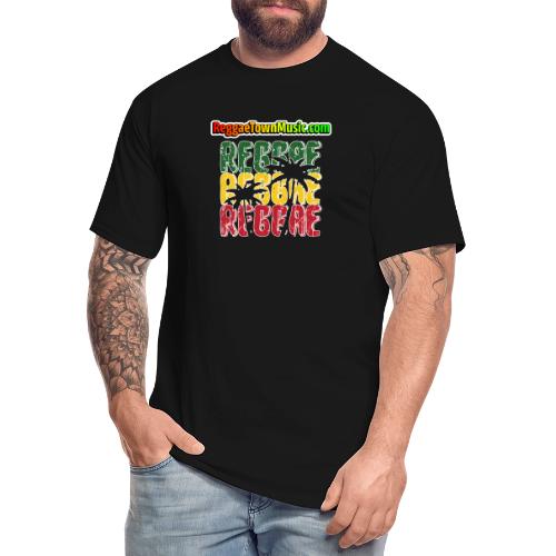 Rasta style reggae music design with classic roots - T-shirt grande taille homme