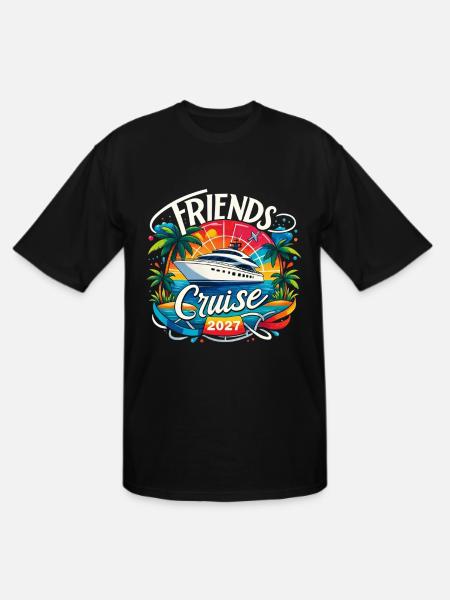 Friends Cruise 2027 - Men's Tall T-Shirt - black