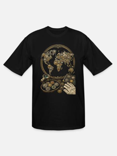 Coin collector Numismatist - Men's Tall T-Shirt - black