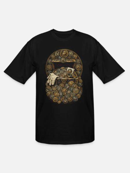 Coin collector Numismatist - Men's Tall T-Shirt - black