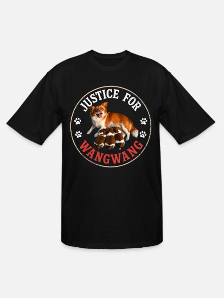 Justice For Wangwang Dog - Men's Tall T-Shirt - black