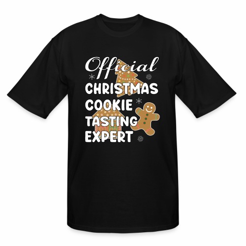 Funny Official Christmas Cookie Tasting Expert. - Men's Tall T-Shirt
